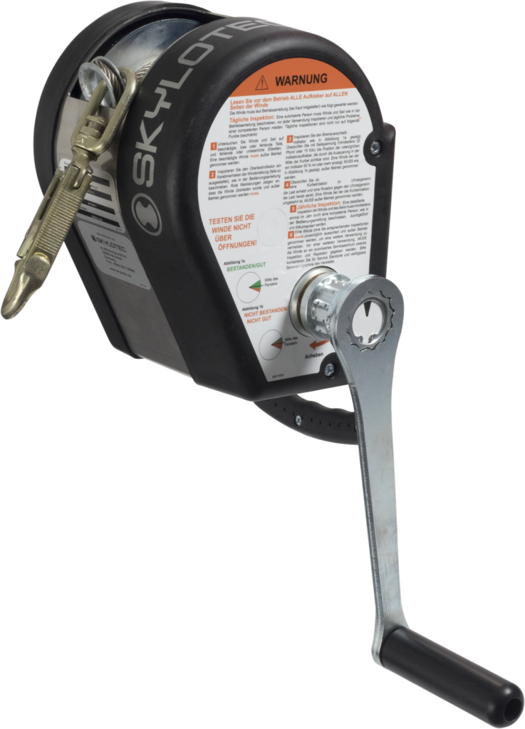 Skylotec Jackpod Winch for Rescue Tripod 18m Çelik Halat + Karabina ürün görseli
